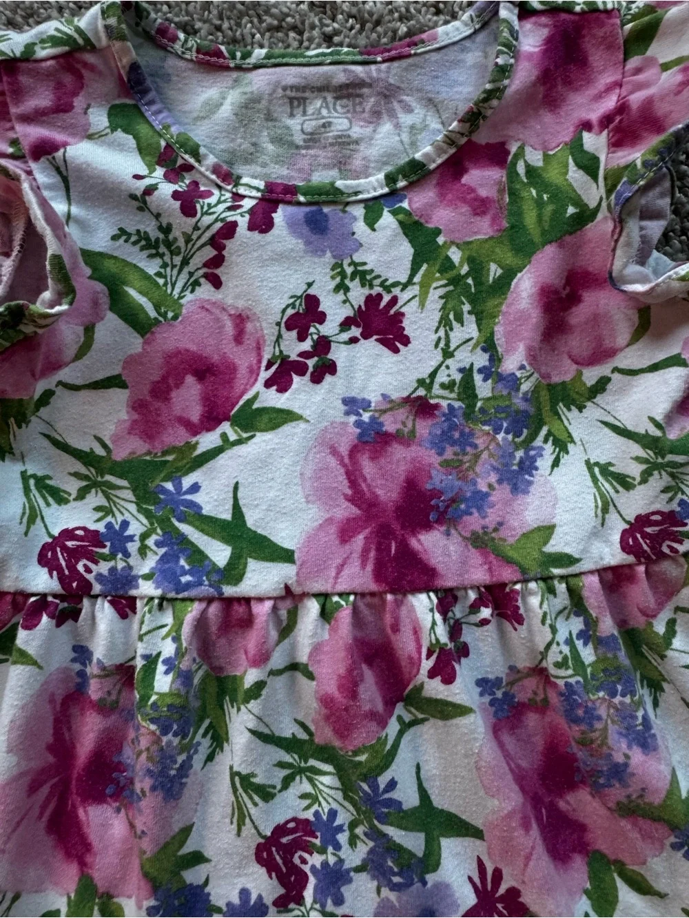 Girls Dress Lot 4T Dress Bundle Stripe Sundress & Pink Floral Ruffle Dress Set